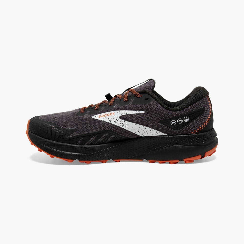 Chaussure Trail Running Brooks Light Trail Divide 4 GTX Noir Noir Homme | RSH-9056696